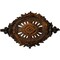 Ekena Millwork Antonio Ceiling Medallion, Hand-Painted Rust, 35 7/8"W x 22 1/2"H x 4 3/8"P CM35X22ANRUS - alternate 1